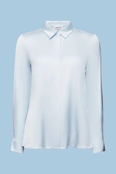 Satijnen blouse met lange mouwen - 440